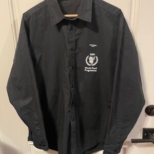 ** RARE** BALENCIAGA Wfp World Food Program Oversized Shirt In Black